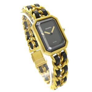 Chanel Premiere F.X.64002 #XL Quartz Wristwatch Watch PLAQUE OR G 20M 88905
